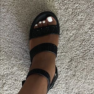 Black Platform Sandals